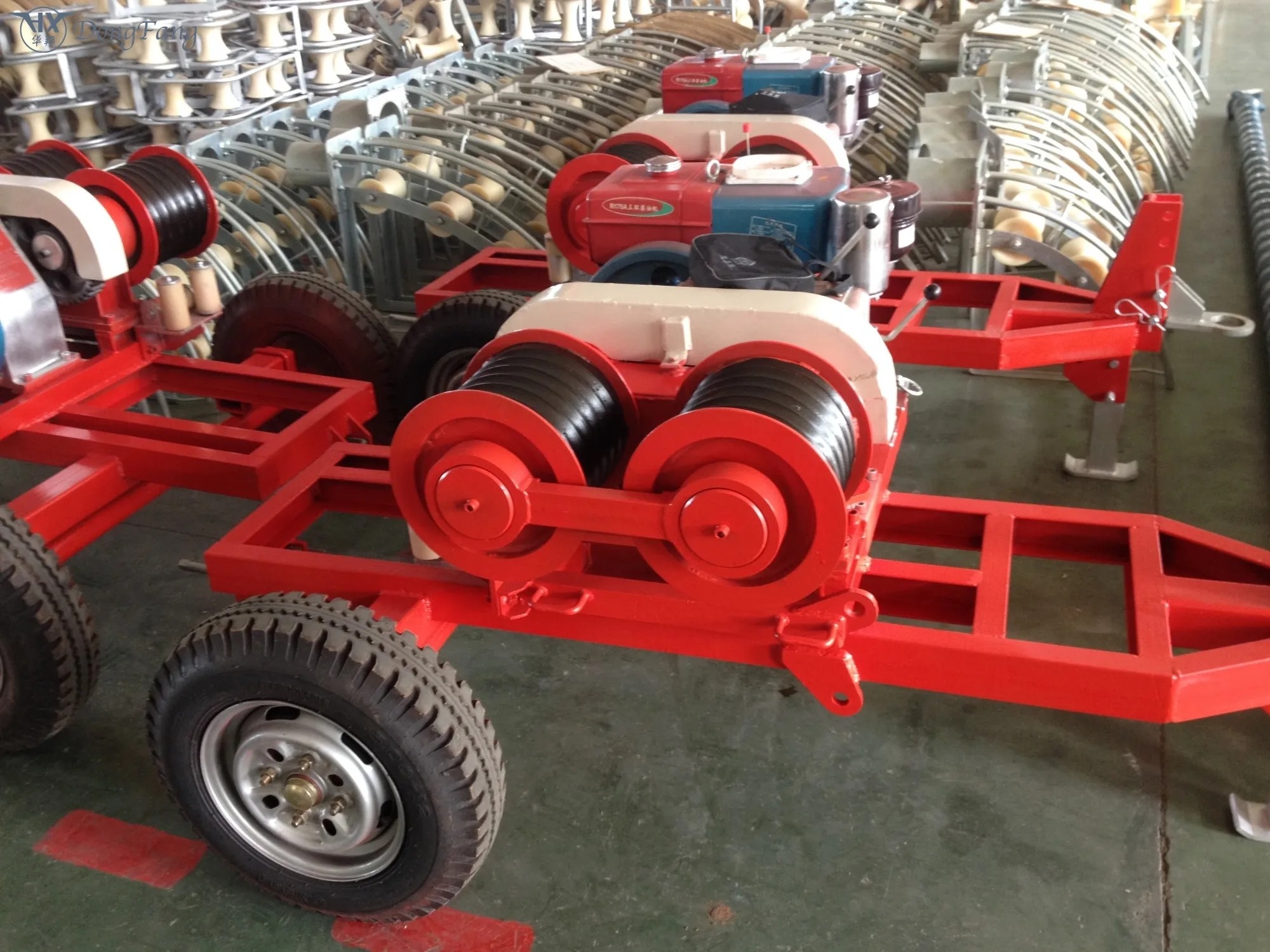 Buy cheap Transmission Line Motorised Pulling Winch 3 Ton With Double Capastans from wholesalers
