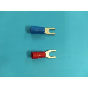 Buy cheap PVC Insulation Fork Crimp Terminals Electrolytic Copper Tin Plated from wholesalers