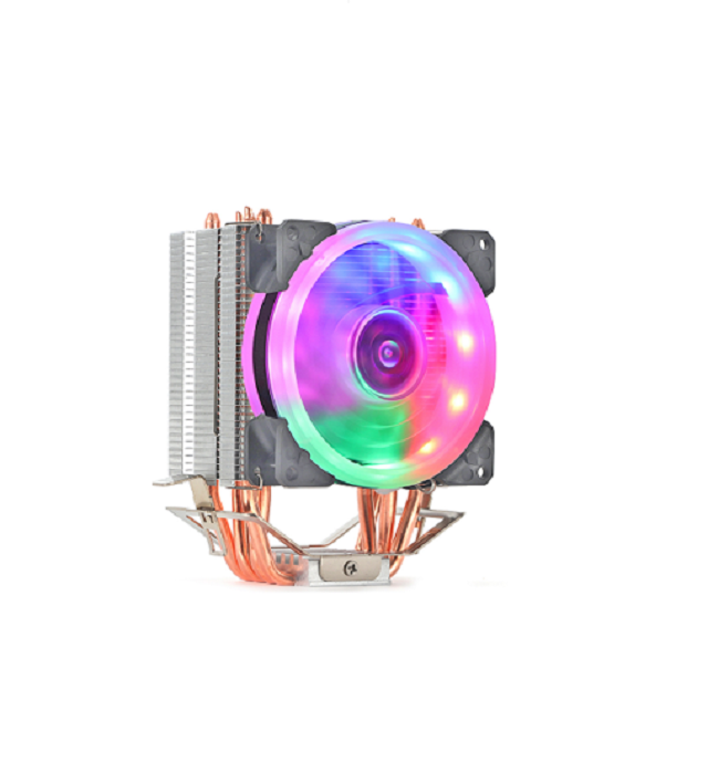 Buy cheap ETEK 4-Heatpipe CPU Cooler, 92mm Fan, Fixed RGB, Hydraulic Bearing, ideal for budget builds and small form-factor PCs from wholesalers