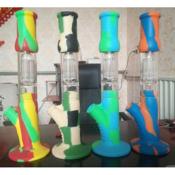 Quality Hesen Hookah Clear 40cm Tobacco Silicone Pipe for sale