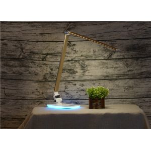 Buy cheap Silver Color Wireless Charger Cordless Desk Lamp With Touch Swith For Iphone X And Iphone 10 from wholesalers