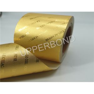 Buy cheap Gold Aluminum Foil Paper Tobacco Paper With Metallic Gloss from wholesalers