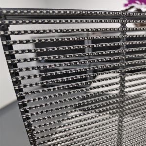 Buy cheap Transparent Led IP67 RGB P2.6 Grille Mesh Screen Indoor Shop Window Advertising Curtain Outdoor Transparent Screen from wholesalers