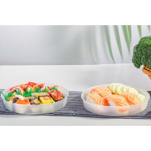 Buy cheap Sturdy Disposable Divided Plastic Plates Economical Party Compartment Tray from wholesalers