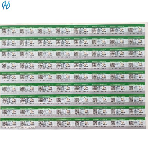 Quality Rectangle Self-adhesive Safety label for Security Labeling and Labeling Requirements for sale