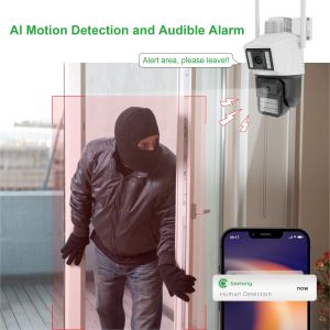 Network Camera Outdoor 2-Way Audio Smart Home Ai Human Auto Tracking Wireless
