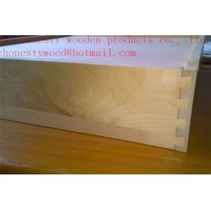 Birch solid wood dovetail drawer components with UV coat drawer box drawer front