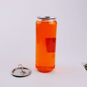 Plastic Drink Bottle Beverage Juice Soda Can Packaging With Lid
