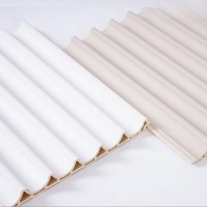 Buy cheap WPC Laminated Fluted Flat Wall Solid Panel Perfect for Indoor Interior Decoration from wholesalers