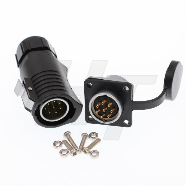 Buy cheap 8 Pole Waterproof Plastic Connector Plug Panel Socket For Automotive Machine Power System from wholesalers