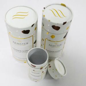 Buy cheap Cosmetic Paper Tube Packaging Cylindrical Shape with Customized Surface from wholesalers