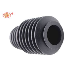 Custom Rubber Bellow Sleeve Black Silicone Heat Resistance RoHs Approved