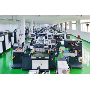 VAN-360F roll to roll servomotor flatbed label die cutting machine high