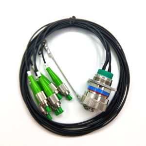 Buy cheap 3 header threaded quick butt joint PVC aviation optical fiber cable connector from wholesalers