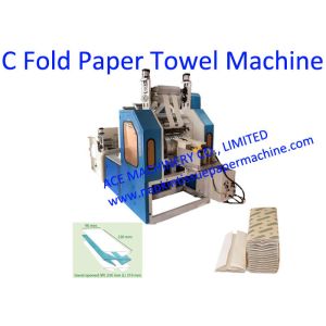 China Automatic C Fold Paper Towel Machine , C Fold Hand Towel Folding Machine 900Sheet/Min on sale
