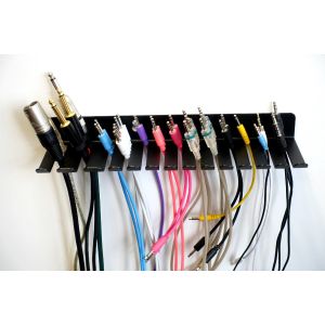 Buy cheap Single Tier Black Wall Mounted Metal Storage Rack for Entertainment Venue Organization from wholesalers