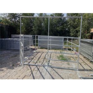 Buy cheap HDG Farm Gate 32*1.6mm round pipe 12x4ft size horse corral fence farm gate fence for the USA from wholesalers