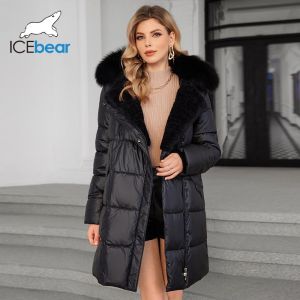 Buy cheap Multiple Pockets Fluff Coat Womens Puffer Coat Knee Length 88cm-96cm from wholesalers