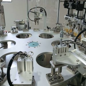 Buy cheap Automatic Assembly Machine For Moisture-proof Cover Controlled By PLC Turntable Type Operation from wholesalers