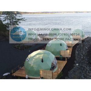 Buy cheap Hot Galvanized PVC Coated Dome Tent Glamping UV Resistance from wholesalers