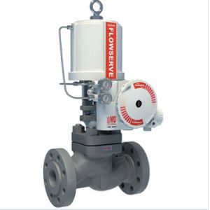 Buy cheap White And Red Pneumatic Control Valve With Flowserve Positioner UAS Logix 3200 MD from wholesalers