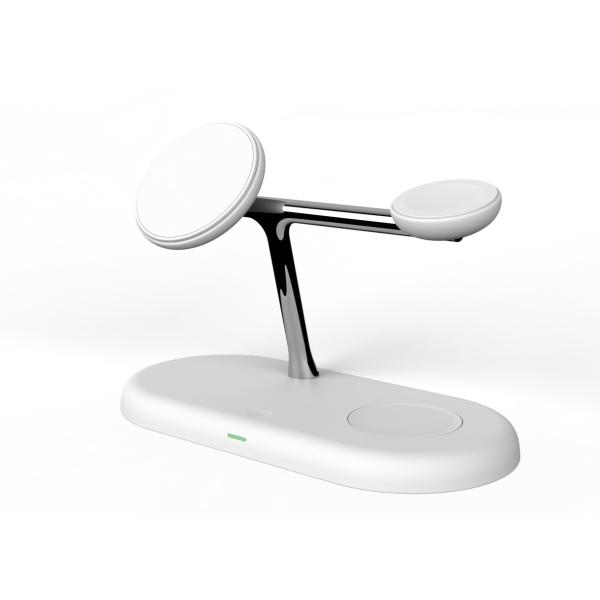 Quality All In 1 Magnetic Wireless Charger T256 15W/10W/7.5W/5W Three Postion Support Fast Charge With Nightlight for sale