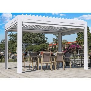 Buy cheap UV Resistant  Modern Aluminum Louvered Pergola  Versatile Outdoor Structure from wholesalers