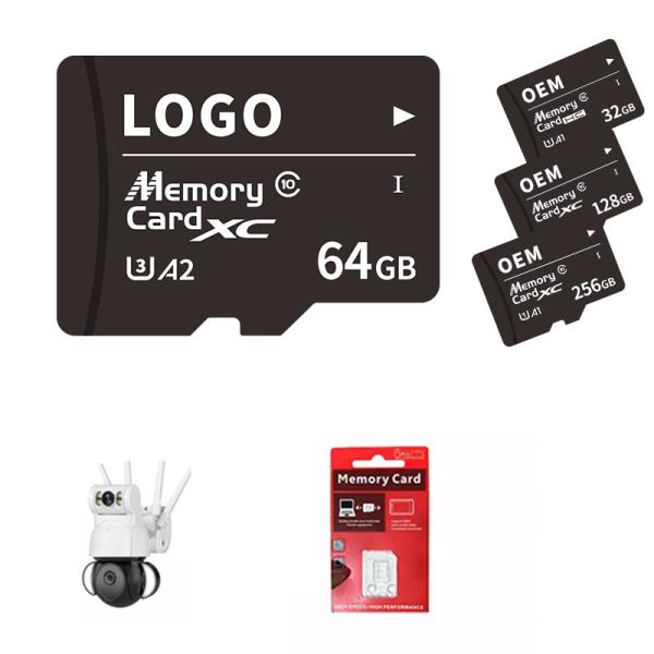 Quality Laser Engraving Logo Tf Card 64Gb 32Gb 16Gb 8Gb 4Gb Memory Cards For Security Cameras for sale