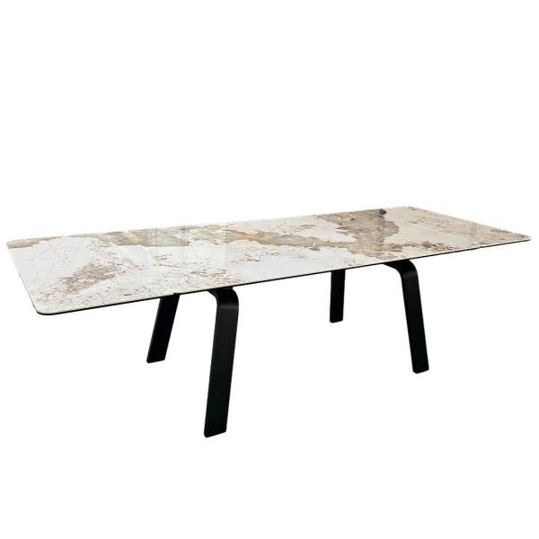 Buy cheap Ceramic Extendable Dining Table Tempered For Home Small Spaces from wholesalers
