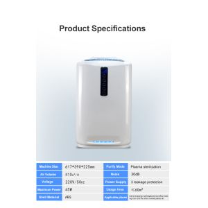 Buy cheap Household UV Air Purifier With Plasma Photocatalyst HEPA And Active Carbon Filter For 60 M2 Room from wholesalers