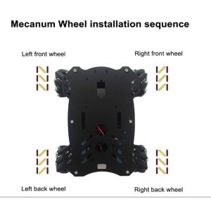 65mm Plastic Omnidirectional Wheels Robot With TT Motor Coupling