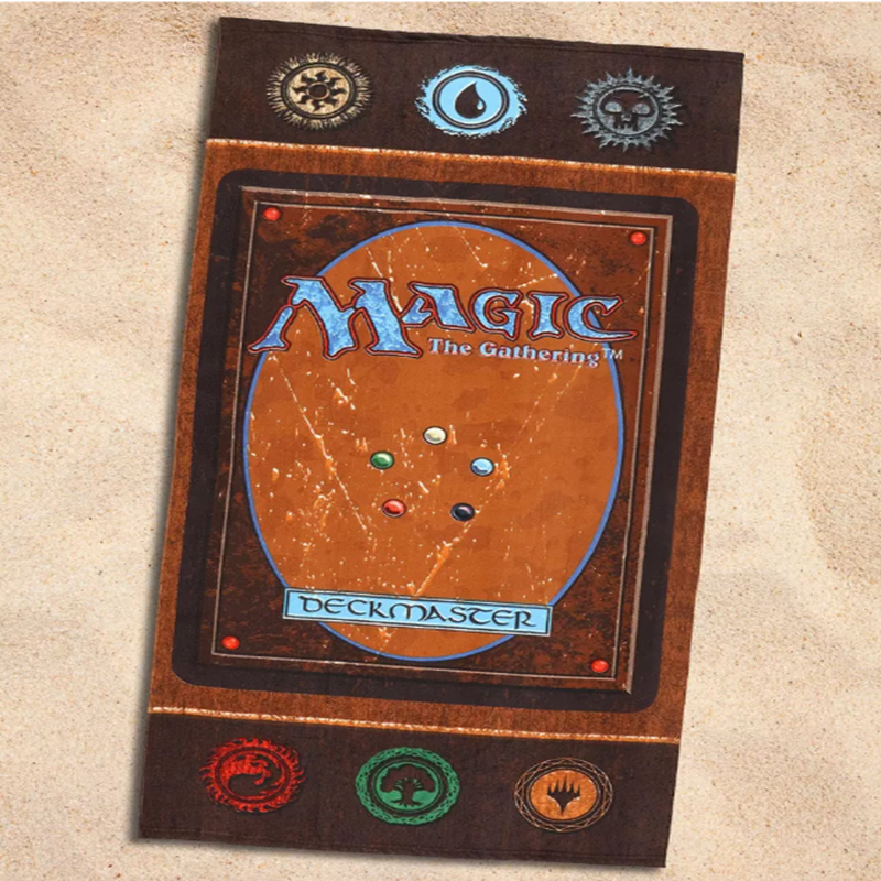 Buy cheap Magic The Gathering MTG Beach Towel with Official Back Of Card Game Design in Premium Microfiber Terry and Quick-Dry Technology from wholesalers