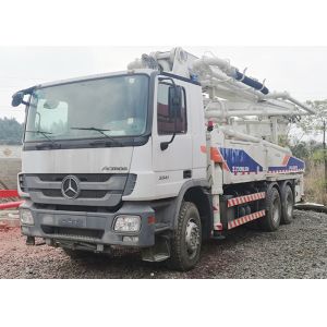 Buy cheap 120m3/H Truck Mounted Beton Pump , 38m Concrete Pump 4 Boom With Diesel Engine product