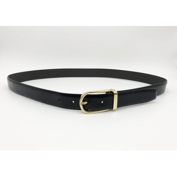 Quality Gold Buckle 3.0CM Womens Genuine Leather Belt For Pants for sale