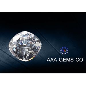 Buy cheap 8mm Cushion Cut Moissanite Colorless Brilliant Moissanite Gem from wholesalers