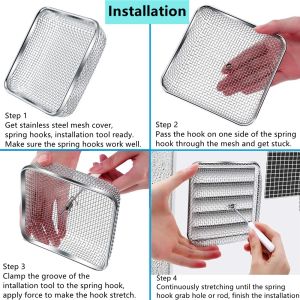Buy cheap 8.5 Inch RV Trailer Accessories Insect Screens For Furnace Vent from wholesalers