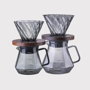 Buy cheap Borosilicate Glass Coffee Pot Heat-Resistant Pour over and Espresso Brewer Tea Urn Server from wholesalers