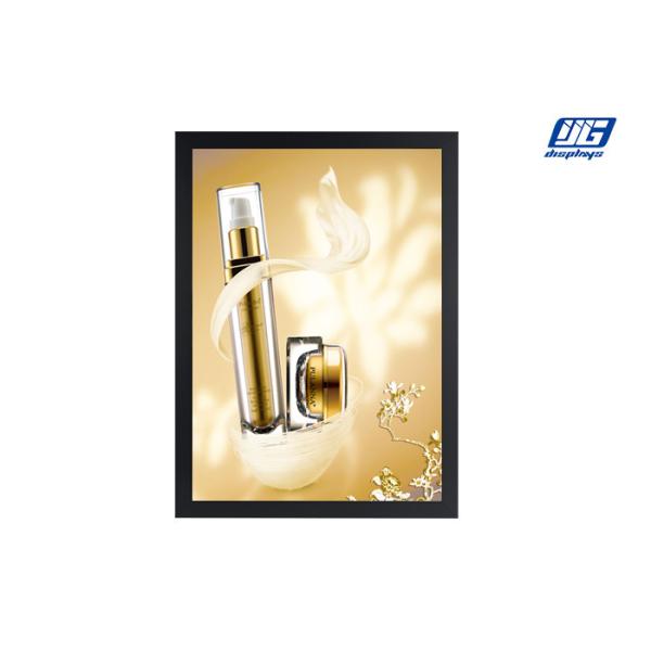 Buy cheap Black Painted Slimline Snap Poster Frames Rectangle Four Sided Opening from wholesalers