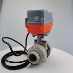 Buy cheap 1.6MPa PPH UPVC Electric Actuated Ball Valve Wear Resistance  mini motor valve from wholesalers