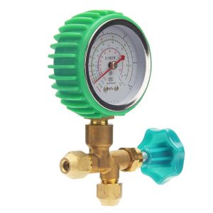 Buy cheap Three Way Brass Single Manifold Pressure Gauge Non Toxic Of Refrigeration Parts from wholesalers