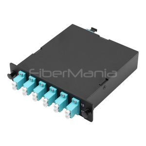 Buy cheap MTP-LC Cassette Module with Zirconia Ceramic Sleeves Aluminium Body and MTP/MPO Standard Compliance for High Density Fiber Optic Networks from wholesalers