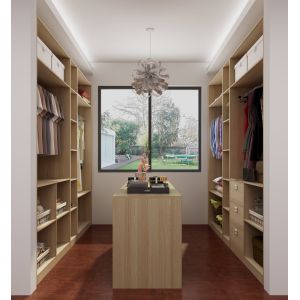 Hinged Door MDF Built In Walk In Wardrobe Furniture Custom
