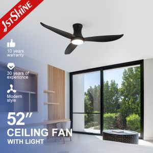 Buy cheap Home Office 52 Inches Flush Mount LED Ceiling Fan with ABS Blades and 3 Color Lighting from wholesalers