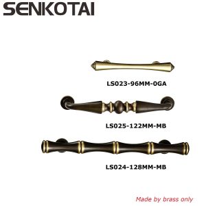 Buy cheap Drawer Pull Handle with Oil Rubbed Bronze and Gold Heavy Quality Brass Kitchen & Bathroom Cabinet Hardware from wholesalers