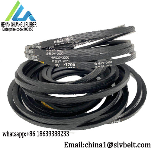 Quality Customized Classical Wrapped 3V Rubber Drive Belt Transmission Vulcanized for sale
