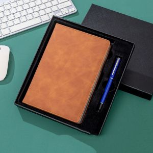 Leather Notebook Set Custom Notebooks and Pen Set for Business Office Gift