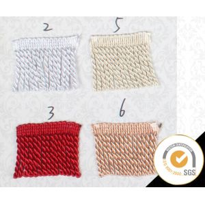 Buy cheap 6.5cm polyester tassel long curtain fringe trim, water soluble 100% polyester fringe trimming for curtain from wholesalers