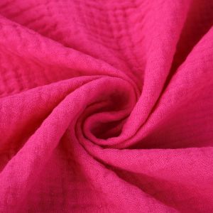 High Quality Breathable Anti-bacterial Double Gauze Crinkle Muslin Crushed