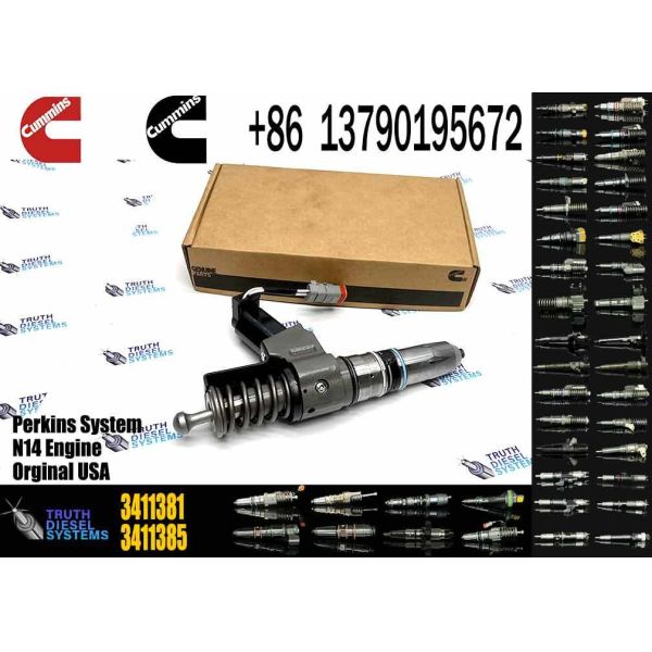 Self-Lubricating Low-Maintenance Efficient Common Rail Fuel Injector N14 3411381 for Cummins QSN14 N14