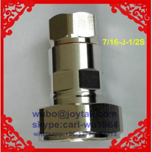 Buy cheap DIN 7/16 male connector clamp type for 1/2superflex cable all brass PIM 1.15 from wholesalers